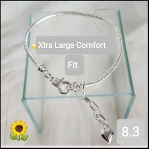 Silver Charm Bracelet Starter Bracelet Only No Charms